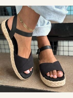 TOMS Abby Flatform Espadrille Sandal